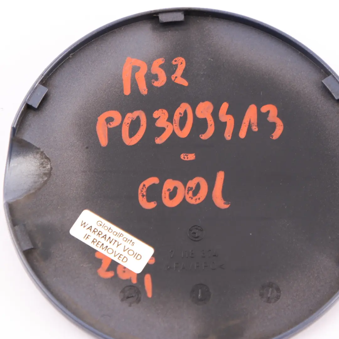 Filler Flap Cover Cool Blue Metallic - A27 7118374 to Mini Cabrio R52 Fuel with Part number 0309413 Mini Cabrio R52 Fuel Filler Flap Cover Cool Blue Metallic - A27 7118374 - SKU 0309413-COOL - Part number 0309413