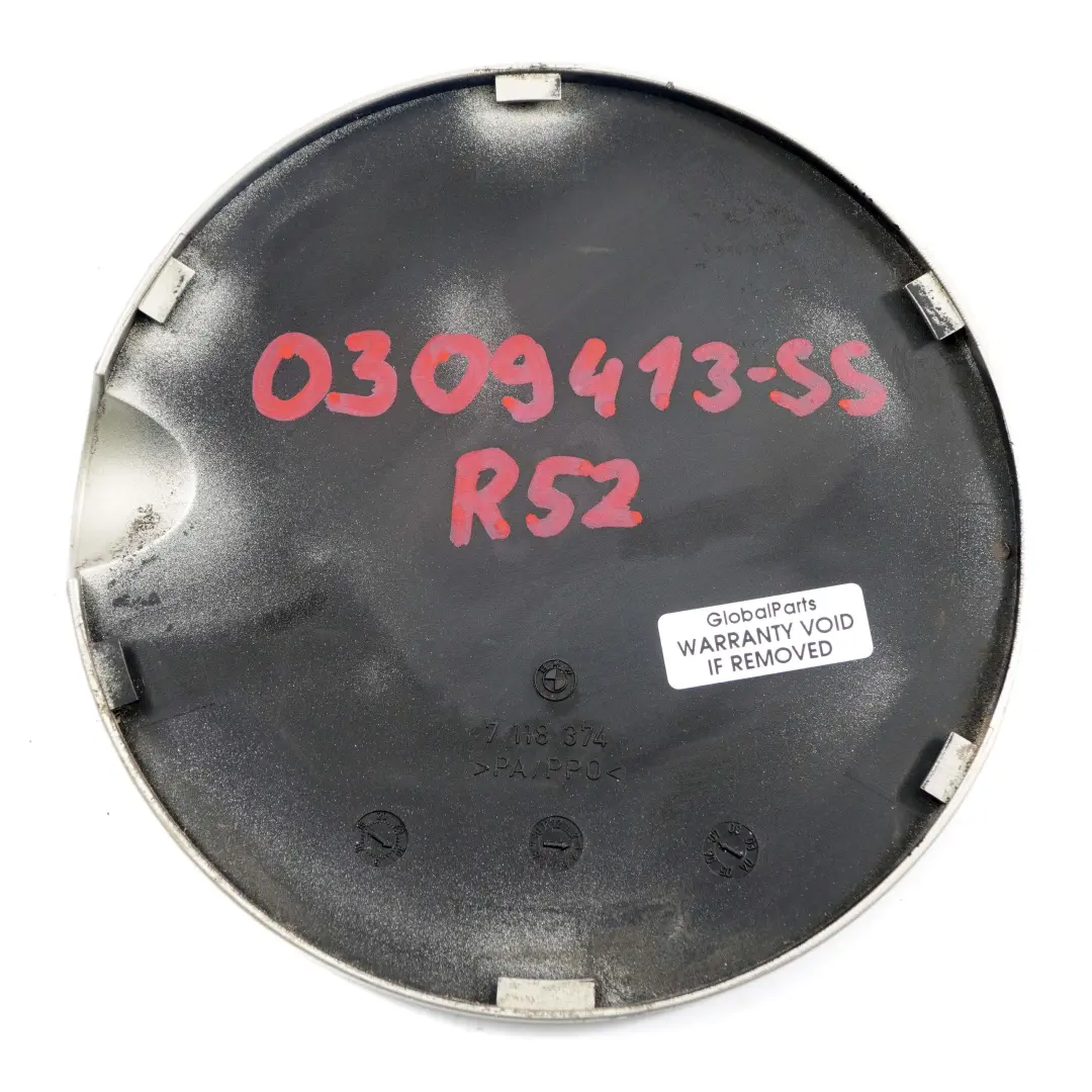 Riempimento coperchio carburante Sparkling Silver 7118374 per Mini Cooper R52 Cabrio con numero di parte 0309413 Mini Cooper R52 Cabrio Riempimento coperchio carburante Sparkling Silver 7118374 - SKU 0309413-SS - Numero di parte 0309413