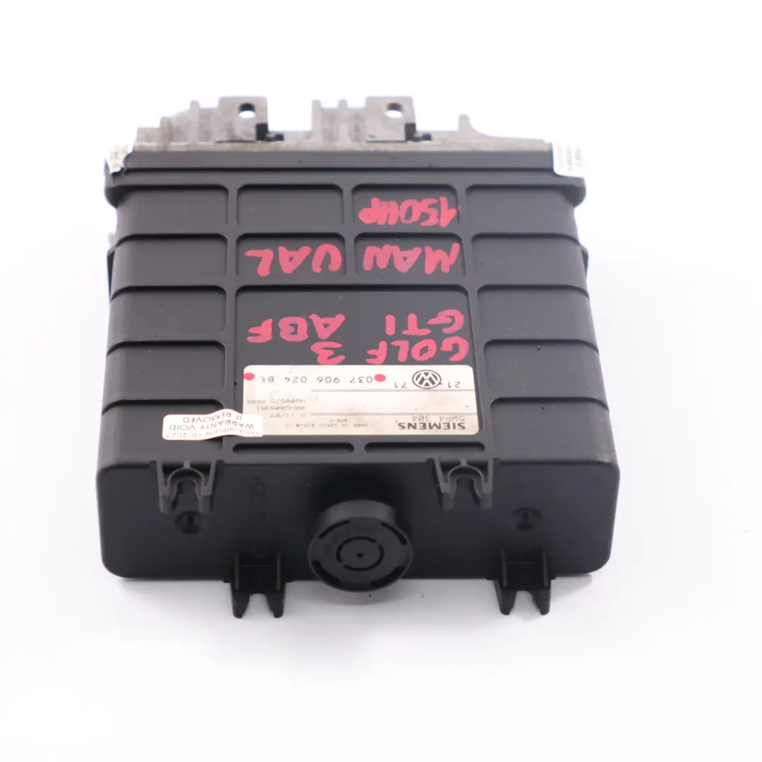VW Golf 3 GTI 2.0 16V ABF 150KM Essence Moteur manuel Module ECU - SKU 037906024BE - Numéro de pièce 037906024BE
