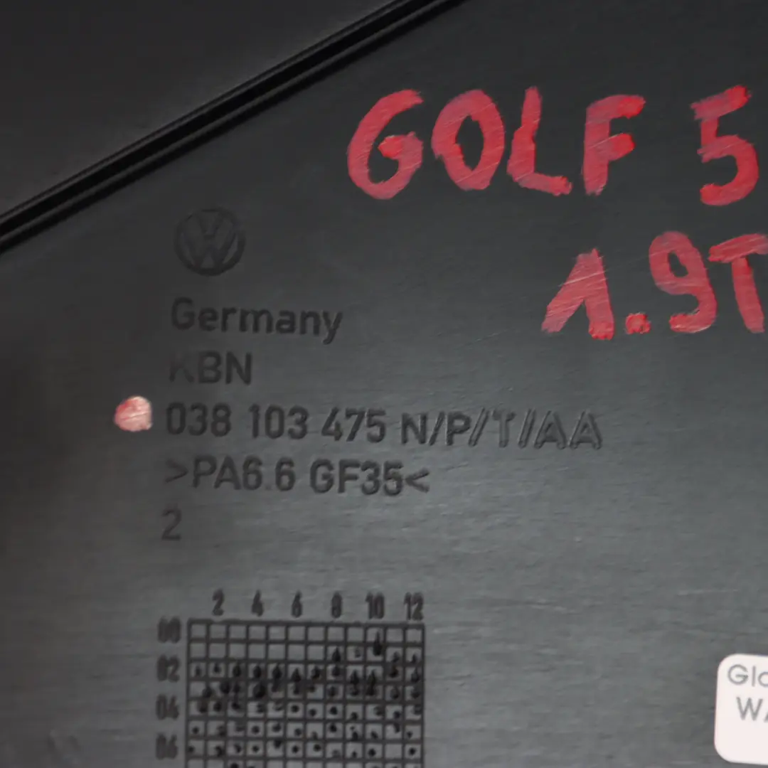8L 1.9 TDI Pokrywa Zaworów do Volkswagen Golf 4 5 Audi A3 o numerze 038103475 Volkswagen Golf 4 5 Audi A3 8L 1.9 TDI Pokrywa Zaworów - SKU 038103475 - Numer Części 038103475