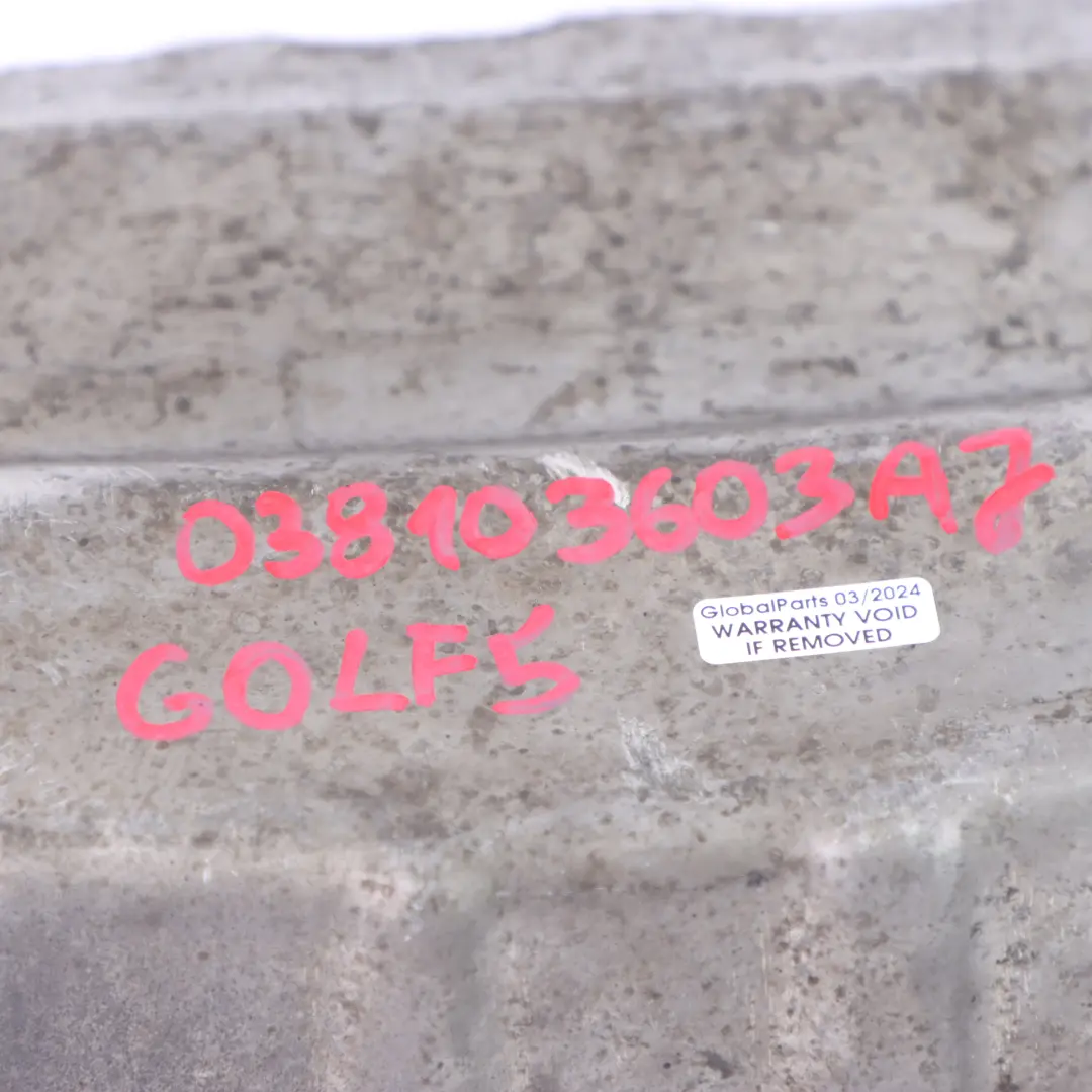 Mk5 Audi A3 8P Seat 1.9 Tdi BXE Diesel Engine Oil Pan to VW Golf with Part number 038103603AJ VW Golf Mk5 Audi A3 8P Seat 1.9 Tdi BXE Diesel Engine Oil Pan - SKU 038103603AJ - Part number 038103603AJ