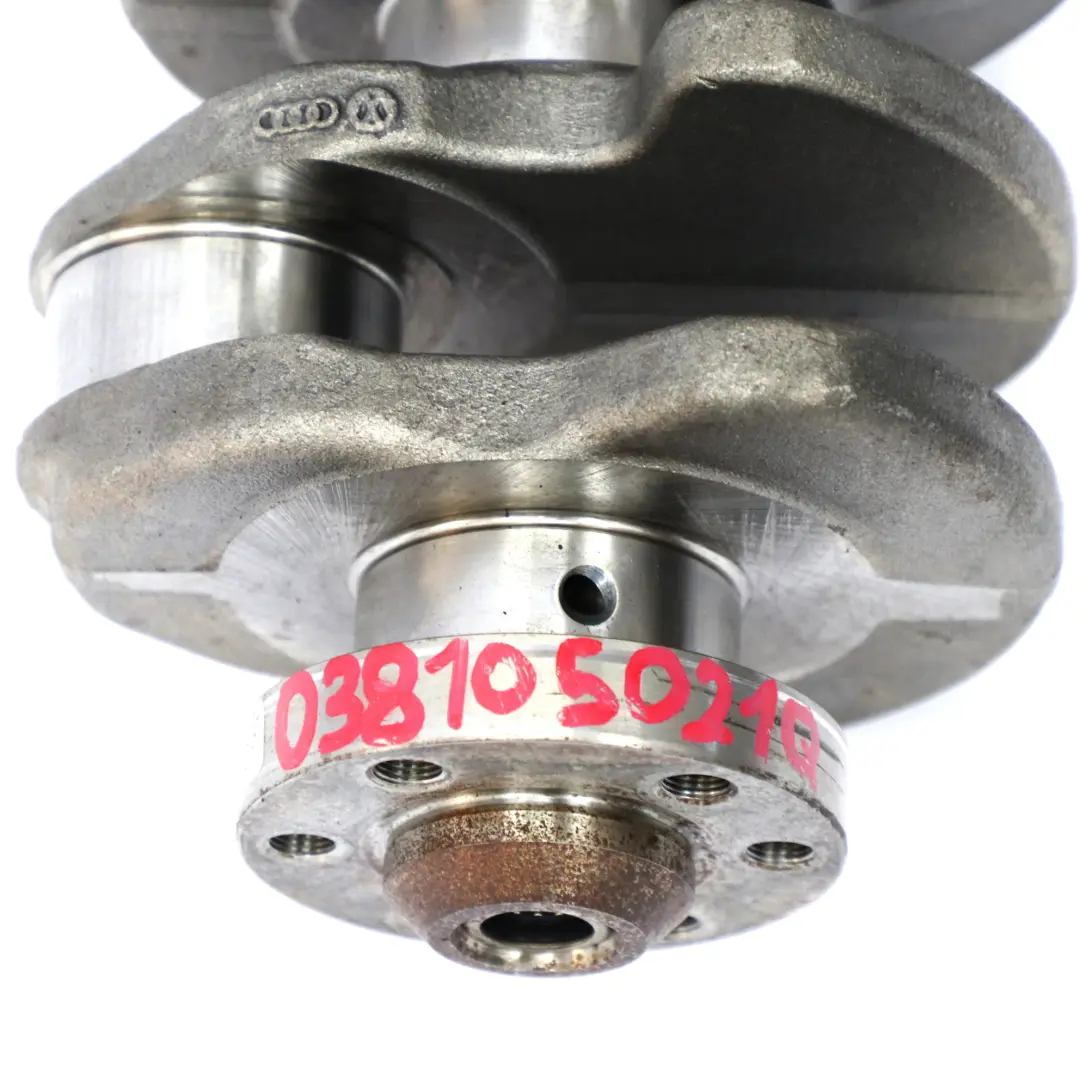 Crankshaft to VW Volkswagen Golf 5 Audi Seat 1.9 2.0 TDI Diesel Engine with Part number 038105021Q VW Volkswagen Golf 5 Audi Seat 1.9 2.0 TDI Diesel Engine Crankshaft - SKU 038105021Q - Part number 038105021Q