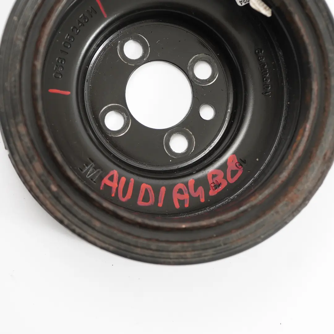Koło Pasowe Wału Korbowego Tłumik Drgań Diesel do Audi A4 B8 o numerze 038105243M Audi A4 B8 Koło Pasowe Wału Korbowego Tłumik Drgań Diesel - SKU 038105243M - Numer Części 038105243M