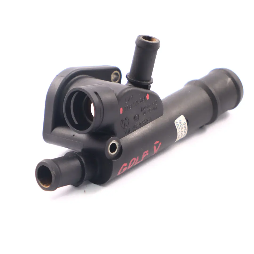 MKV Refrigerante Brida Carcasa Termostato Brida para Audi Seat VW Golf con número de pieza 038121132D Audi Seat VW Golf MKV Refrigerante Brida Carcasa Termostato Brida - SKU 038121132D - Número de pieza 038121132D