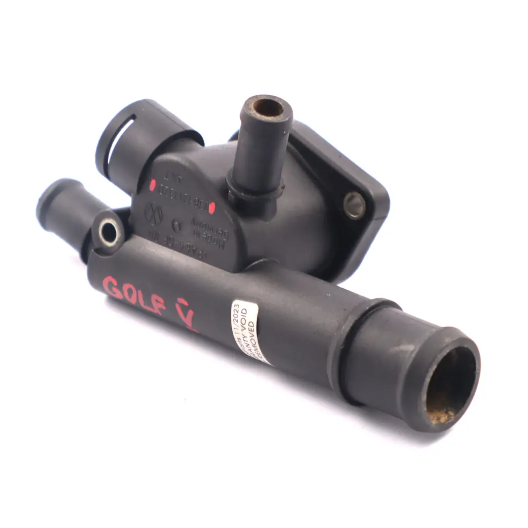MKV Coolant Flange Thermostat Housing Flange to Audi Seat Skoda VW Golf with Part number 038121132D Audi Seat Skoda VW Golf MKV Coolant Flange Thermostat Housing Flange - SKU 038121132D - Part number 038121132D