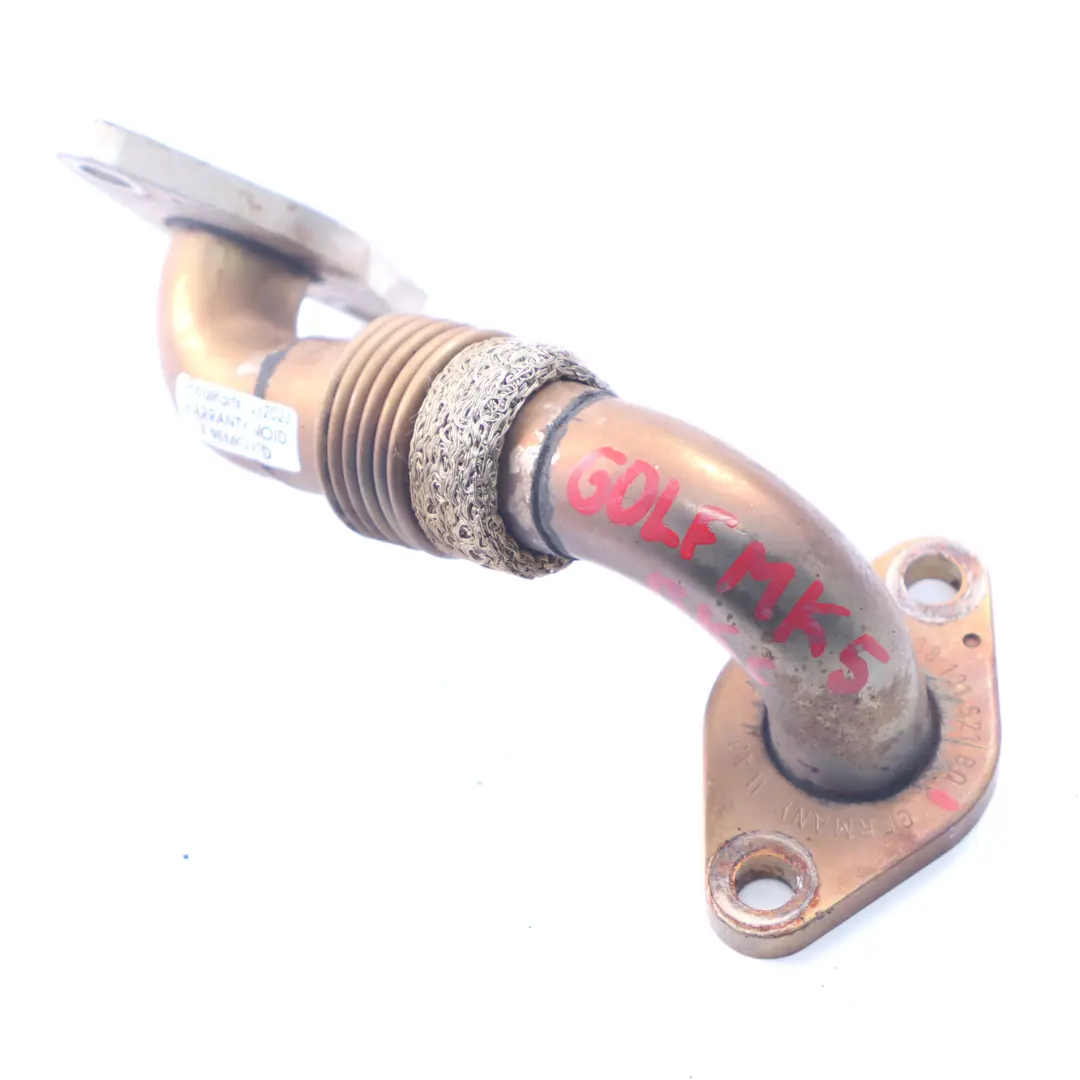 VW Volkswagen Golf 5 Audi A3 8P 1.9 TDI EGR Valve Cooler Pipe Hose - SKU 038131521BQ - Part number 038131521BQ