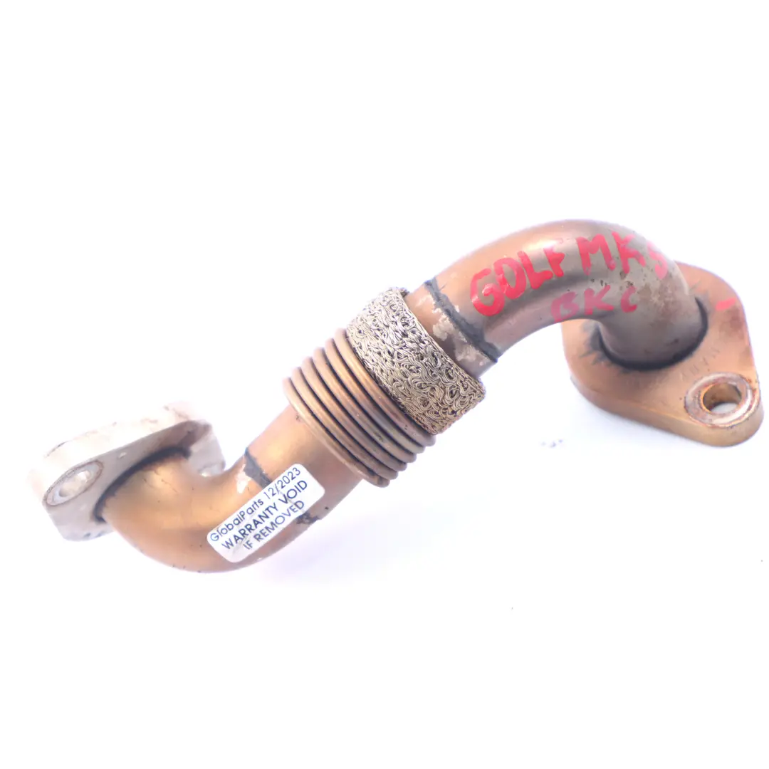VW Golf 5 Audi A3 8P 1.9 TDI Tubo refrigeratore della valvola EGR - SKU 038131521BQ - Numero di parte 038131521BQ