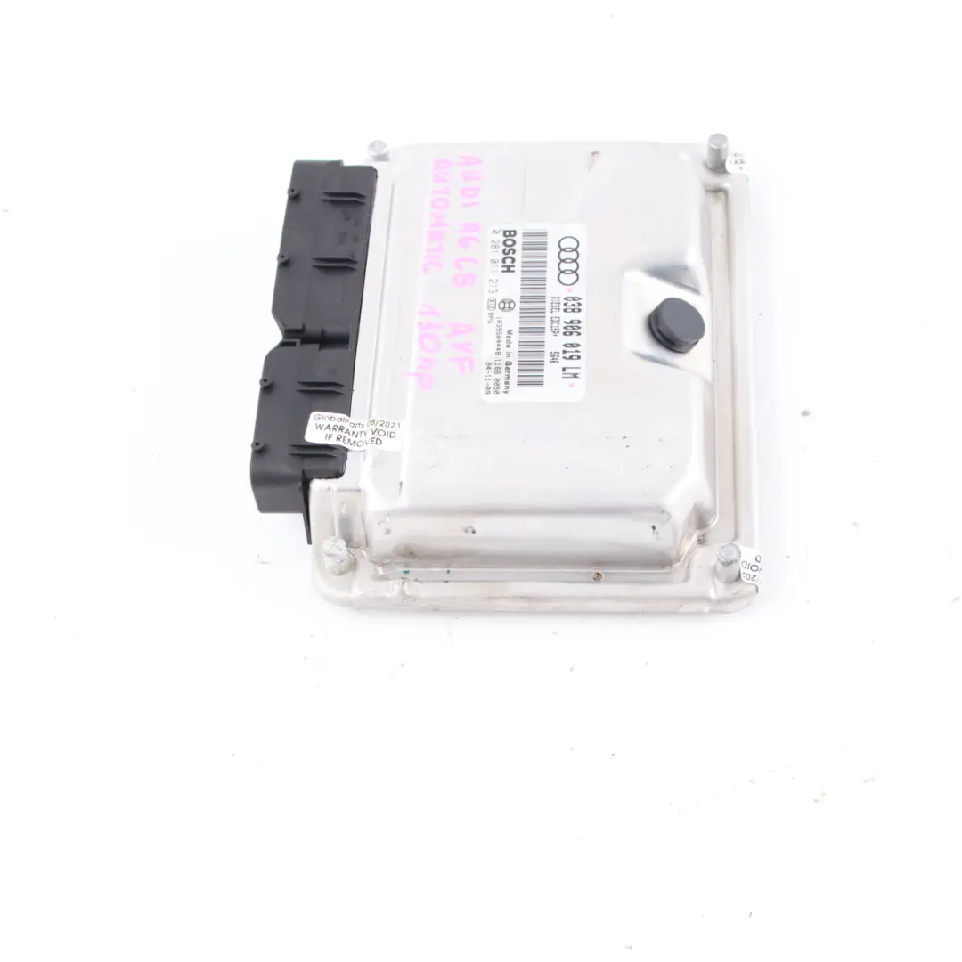 130HP Diesel Engine Control Unit ECU Module to Audi A6 C5 AVF 1.9 TDI with Part number 038906019LM Audi A6 C5 AVF 1.9 TDI 130HP Diesel Engine Control Unit ECU Module - SKU 038906019LM - Part number 038906019LM
