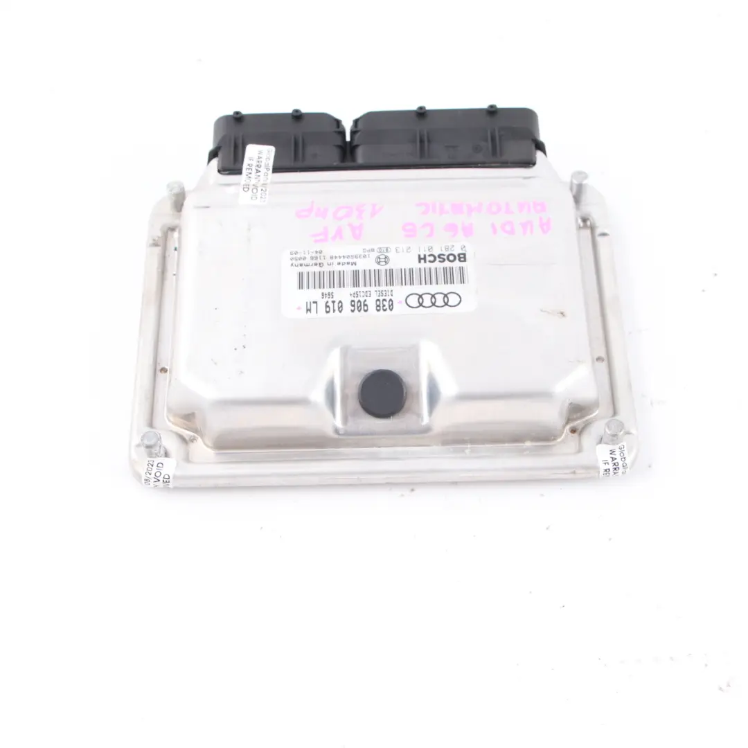 Audi A3 8P 2.0 TDI 140HP Diesel motor Steuergerät ECU Modul DSG 03G906016DT - SKU 038906019LM - Teilenummer 038906019LM