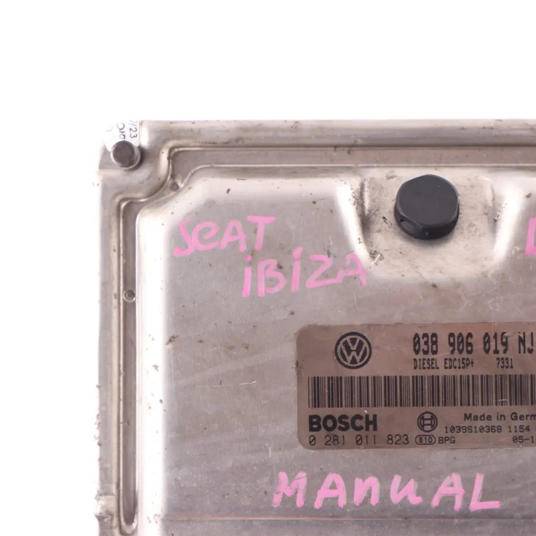 BLT 1.9 TDI Diesel Engine Unit Module ECU Manual to Seat Ibiza with Part number 038906019NJ Seat Ibiza BLT 1.9 TDI Diesel Engine Unit Module ECU Manual - SKU 038906019NJ - Part number 038906019NJ