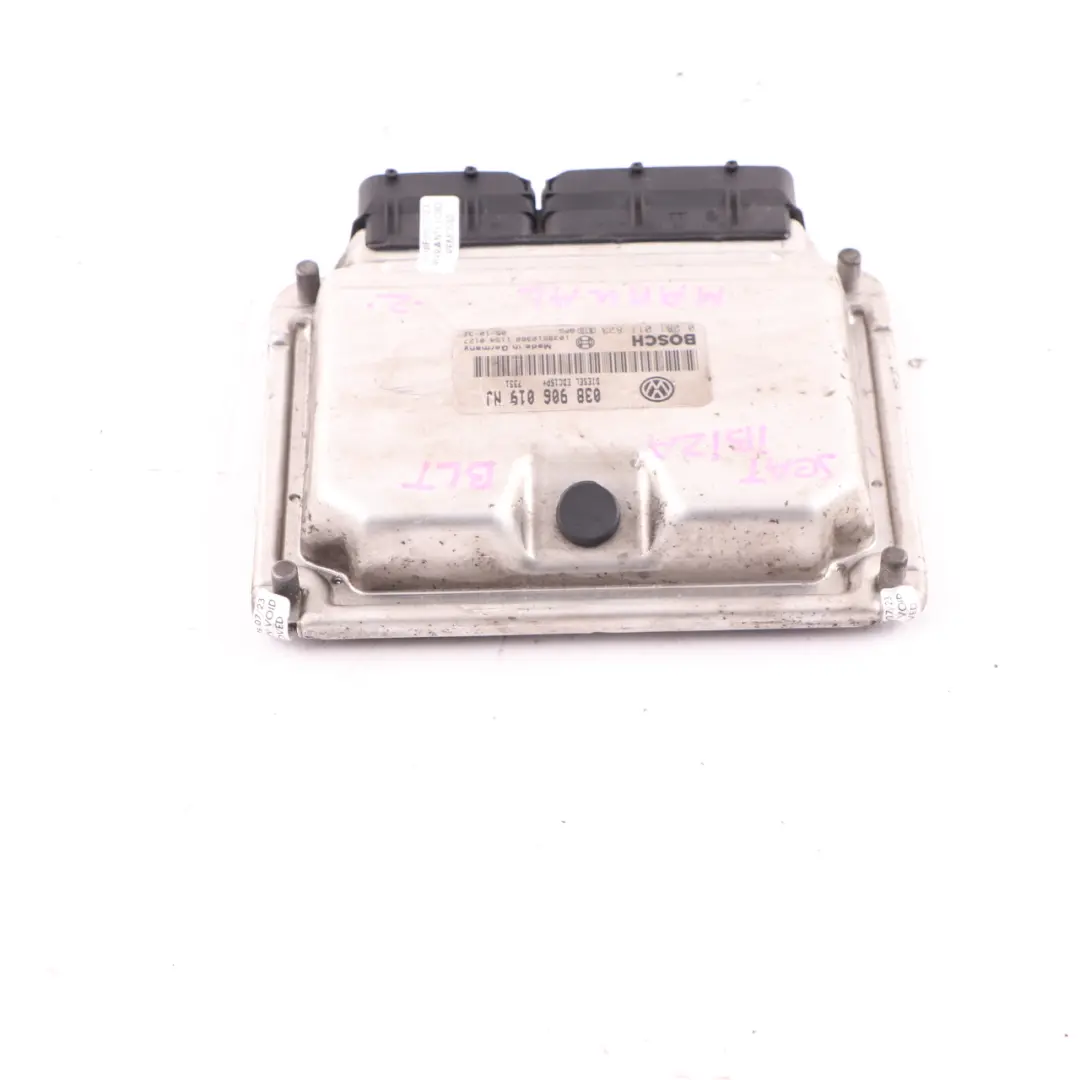BLT 1.9 TDI Diesel Engine Unit Module ECU Manual to Seat Ibiza with Part number 038906019NJ Seat Ibiza BLT 1.9 TDI Diesel Engine Unit Module ECU Manual - SKU 038906019NJ - Part number 038906019NJ