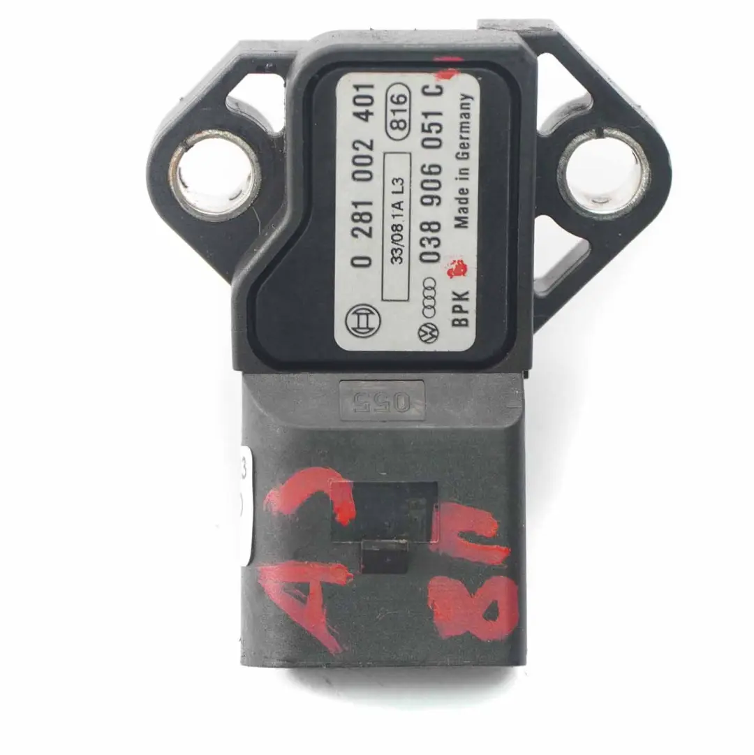  Sensor de presión MAP Audi A3 8P Unidad de colector de admisión - SKU 038906051C - Número de pieza 038906051C