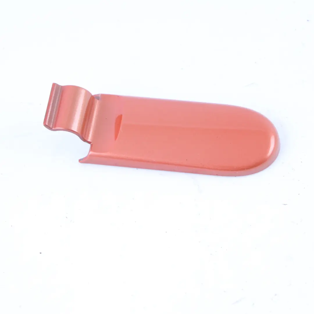 Hinge Trunk Lid Cover Left N/S Hot Orange Metallic - A26 7127547 to Mini R52 Cabrio with Part number 0390077 Mini R52 Cabrio Hinge Trunk Lid Cover Left N/S Hot Orange Metallic - A26 7127547 - SKU 0390077-HOT - Part number 0390077