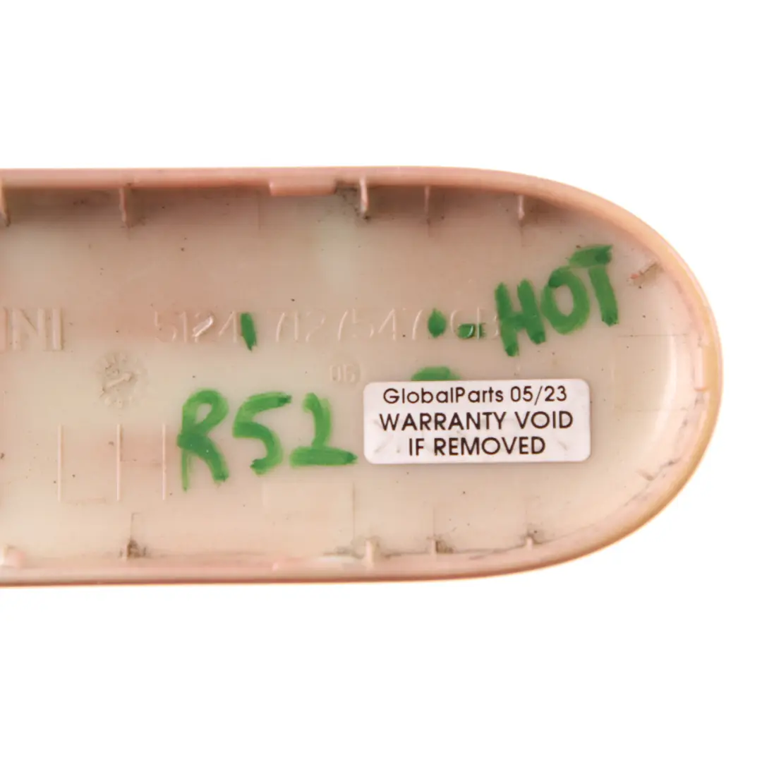 Hinge Trunk Lid Cover Left N/S Hot Orange Metallic - A26 7127547 to Mini R52 Cabrio with Part number 0390077 Mini R52 Cabrio Hinge Trunk Lid Cover Left N/S Hot Orange Metallic - A26 7127547 - SKU 0390077-HOT - Part number 0390077