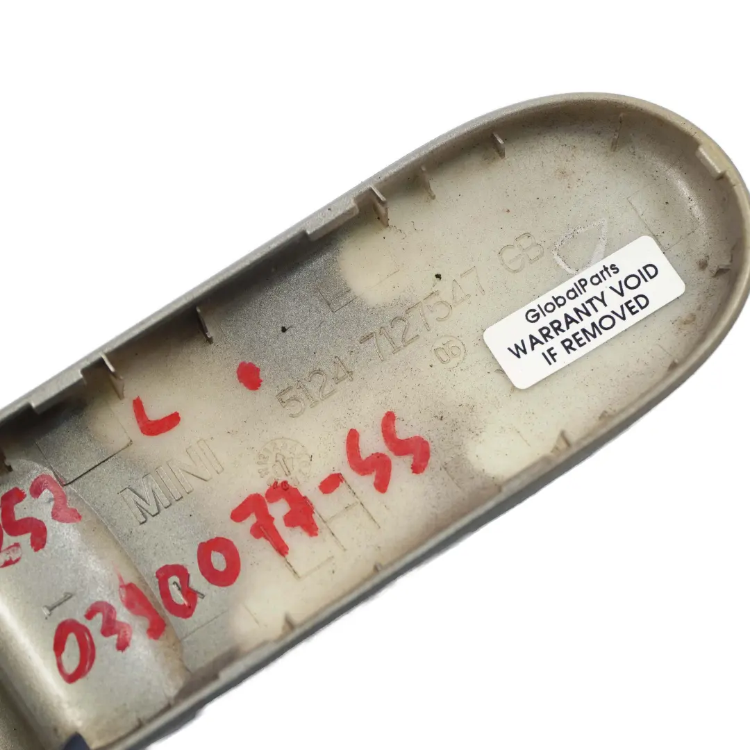 Coperchio Baule Cerniera Sinistra Argento Brillante A60 per Mini Cooper R52 Cabrio con numero di parte 0390077 Mini Cooper R52 Cabrio Coperchio Baule Cerniera Sinistra Argento Brillante A60 - SKU 0390077-SS - Numero di parte 0390077