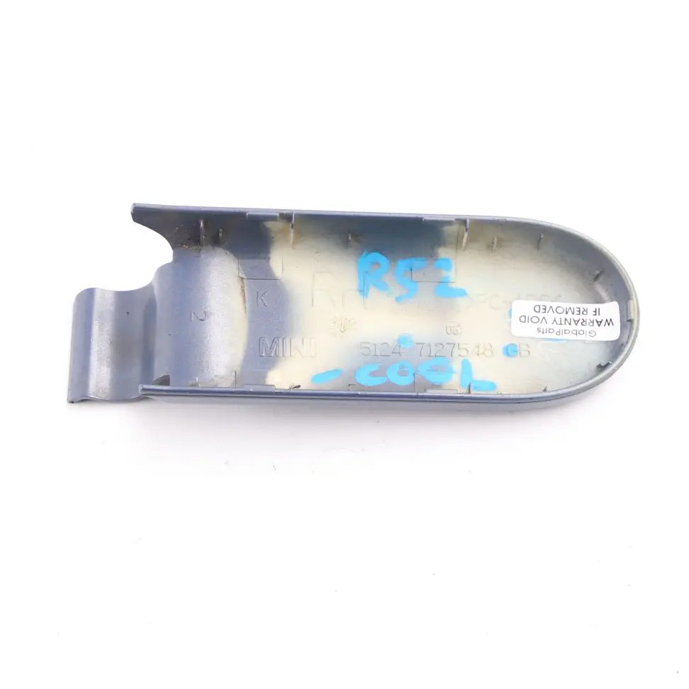 Kofferraumdeckel Abdeckung Scharnier Rechts Cool Blue A27 für Mini R52 Cabrio mit Teilenummer 0390078 Mini R52 Cabrio Kofferraumdeckel Abdeckung Scharnier Rechts Cool Blue A27 - SKU 0390078-COOL - Teilenummer 0390078