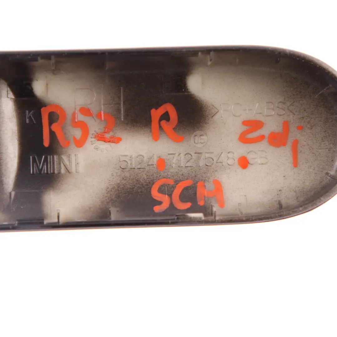 Trunk Lid Cover Hinge Right O/S Schwarz Black to Mini Cooper One R52 Cabrio with Part number 0390078 Mini Cooper One R52 Cabrio Trunk Lid Cover Hinge Right O/S Schwarz Black - SKU 0390078-SCH - Part number 0390078