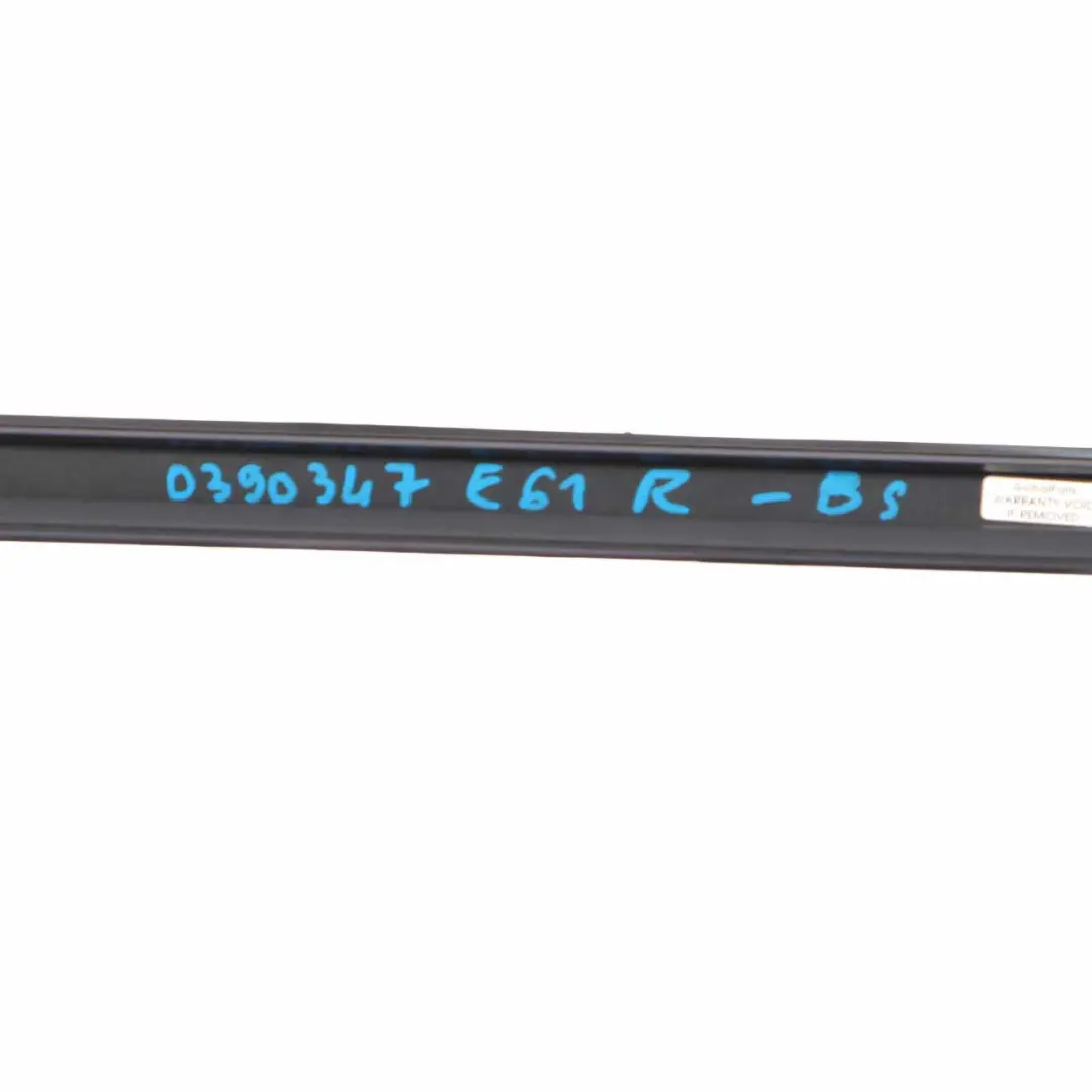 Roof Moulding BMW E61 Touring Right Trim O/S Black Sapphire Metallic - 475 to with Part number 0390347 Roof Moulding BMW E61 Touring Right Trim O/S Black Sapphire Metallic - 475 - SKU 0390347-BS - Part number 0390347