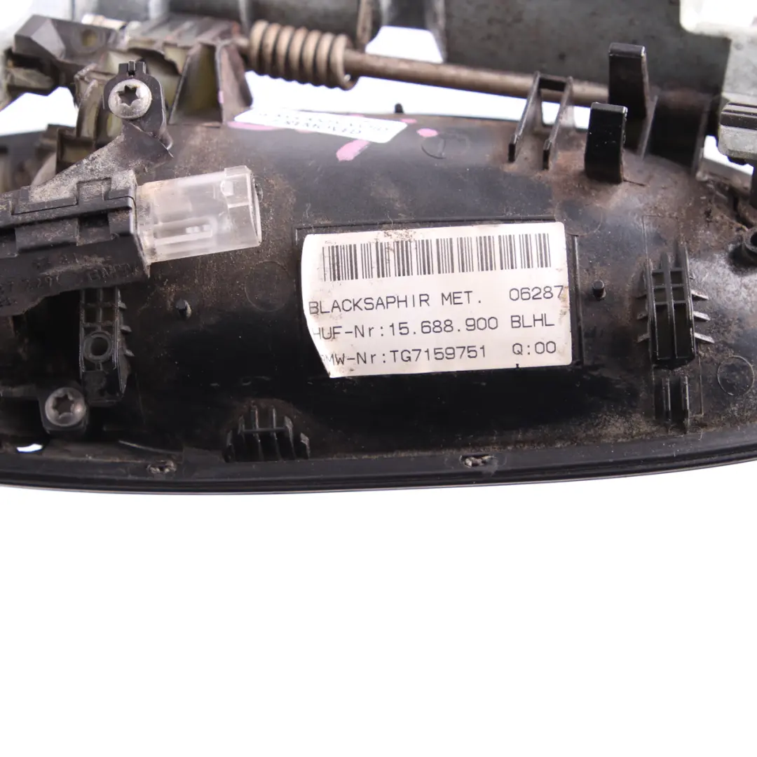 Asidero Trasero Izquierdo Completo Negro Zafiro - 475 para BMW E65 E66 con número de pieza 0391089 BMW E65 E66 Asidero Trasero Izquierdo Completo Negro Zafiro - 475 - SKU 0391089-BS1 - Número de pieza 0391089