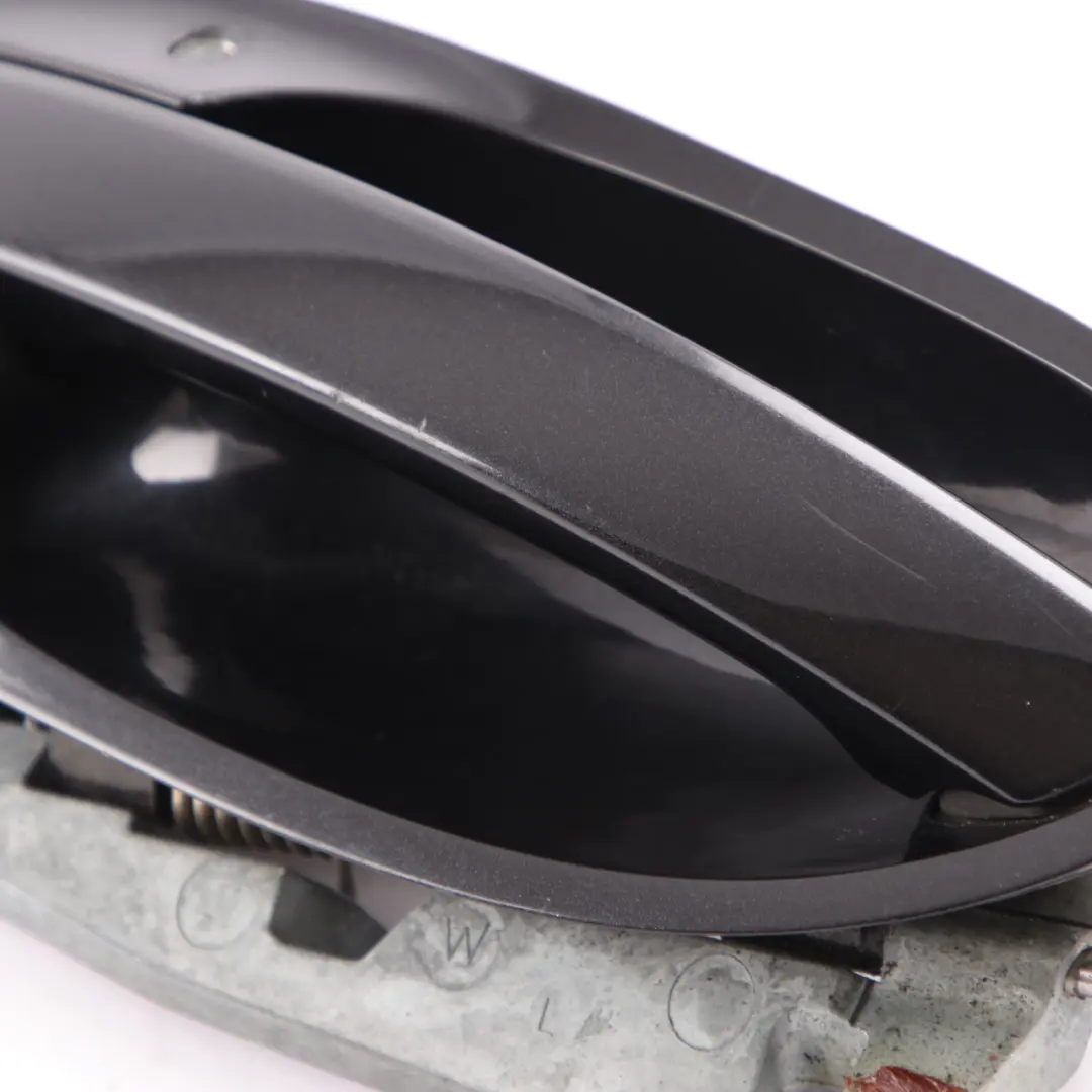 BMW E65 E66 Grab Handle Complete Front Left N/S Black Sapphire Metallic 475 - SKU 0391089-BS2 - Part number 0391089