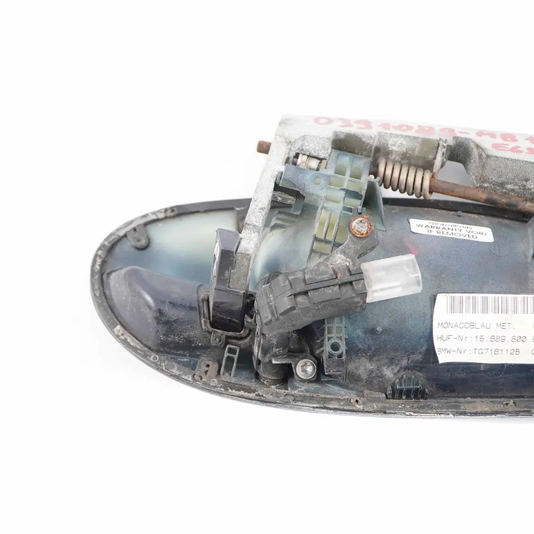 Door Handle BMW E65 E66 Grab Rear Left N/S Monacoblau Blue Metallic - A35 to with Part number 0391089 Door Handle BMW E65 E66 Grab Rear Left N/S Monacoblau Blue Metallic - A35 - SKU 0391089-MB1 - Part number 0391089
