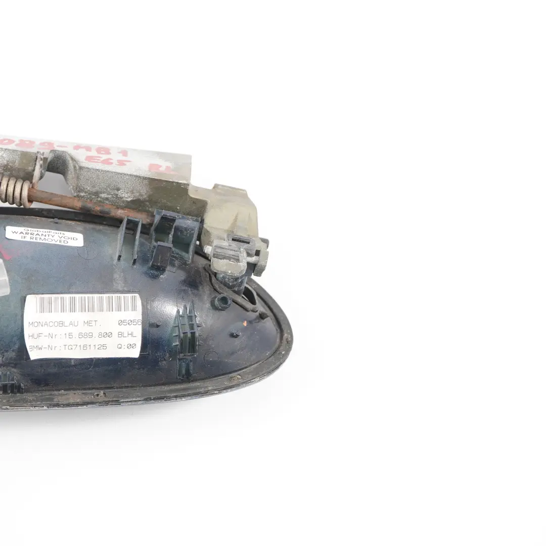  Door Handle BMW E65 E66 Grab Rear Left N/S Monacoblau Blue Metallic - A35 - SKU 0391089-MB1 - Part number 0391089
