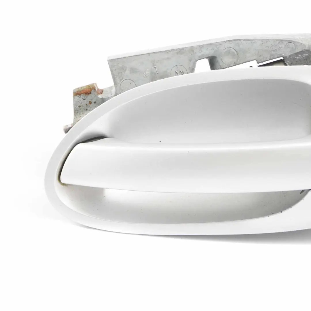 BMW E65 E66 Asidero Completo Trasero Izquierdo Titansilber Plata Metálico - 354 - SKU 0391089-TS - Número de pieza 0391089