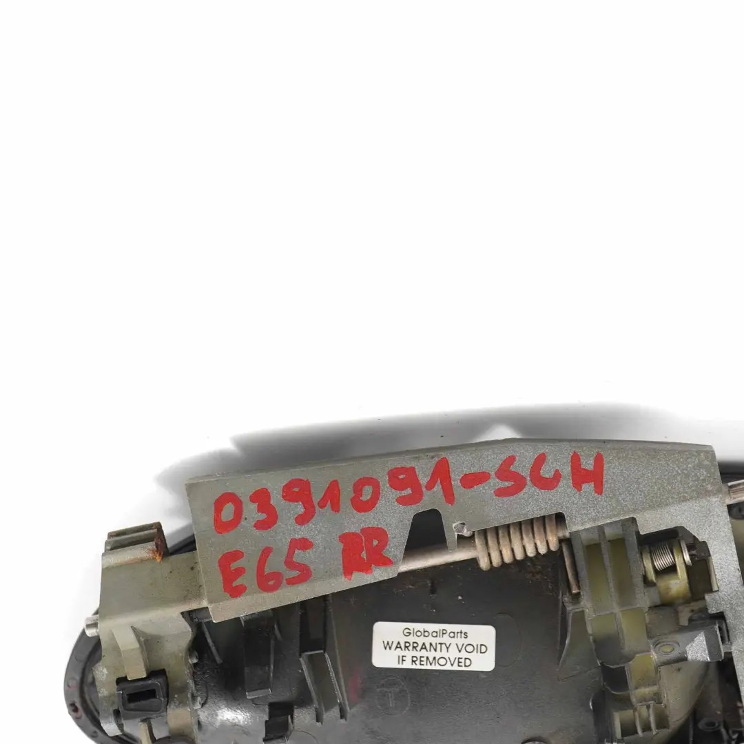 BMW E65 E66 Klamka zewnętrzna prawy tył schwarz - SKU 0391091-SCH - Numer Części 0391091