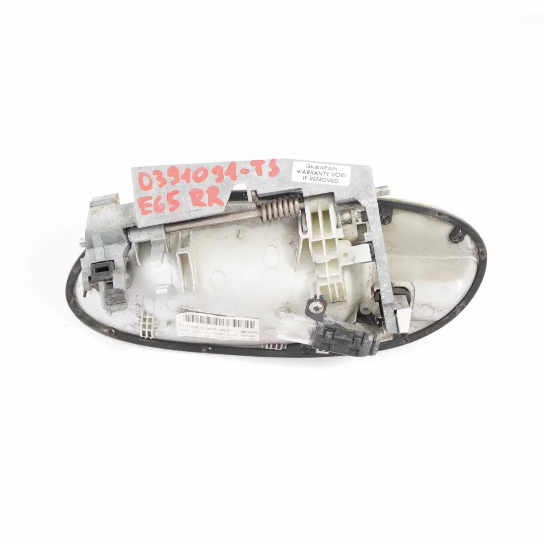  Maniglia BMW E65 E66 Porta posteriore Destra Titansilber Silver Metallic - 354 - SKU 0391091-TS - Numero di parte 0391091