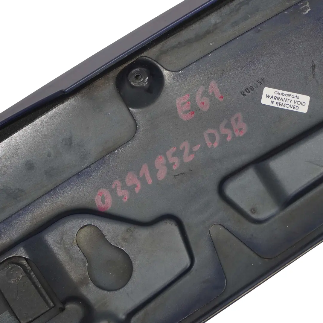 BMW E61 Touring Boot Lid Tailgate Rear Spoiler Tiefseeblau Deep Sea Blue A76 - SKU 0391852-DSB - Número de pieza 7061467