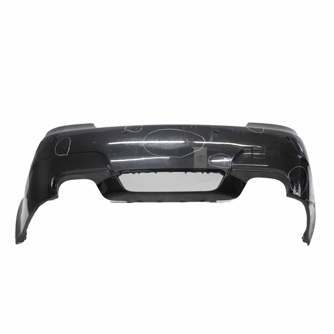 BMW E60 M5 Rear Bumper Complete Panel PDC Black Sapphire Metallic - 475 - SKU 0391958-BS - Part number 0391958