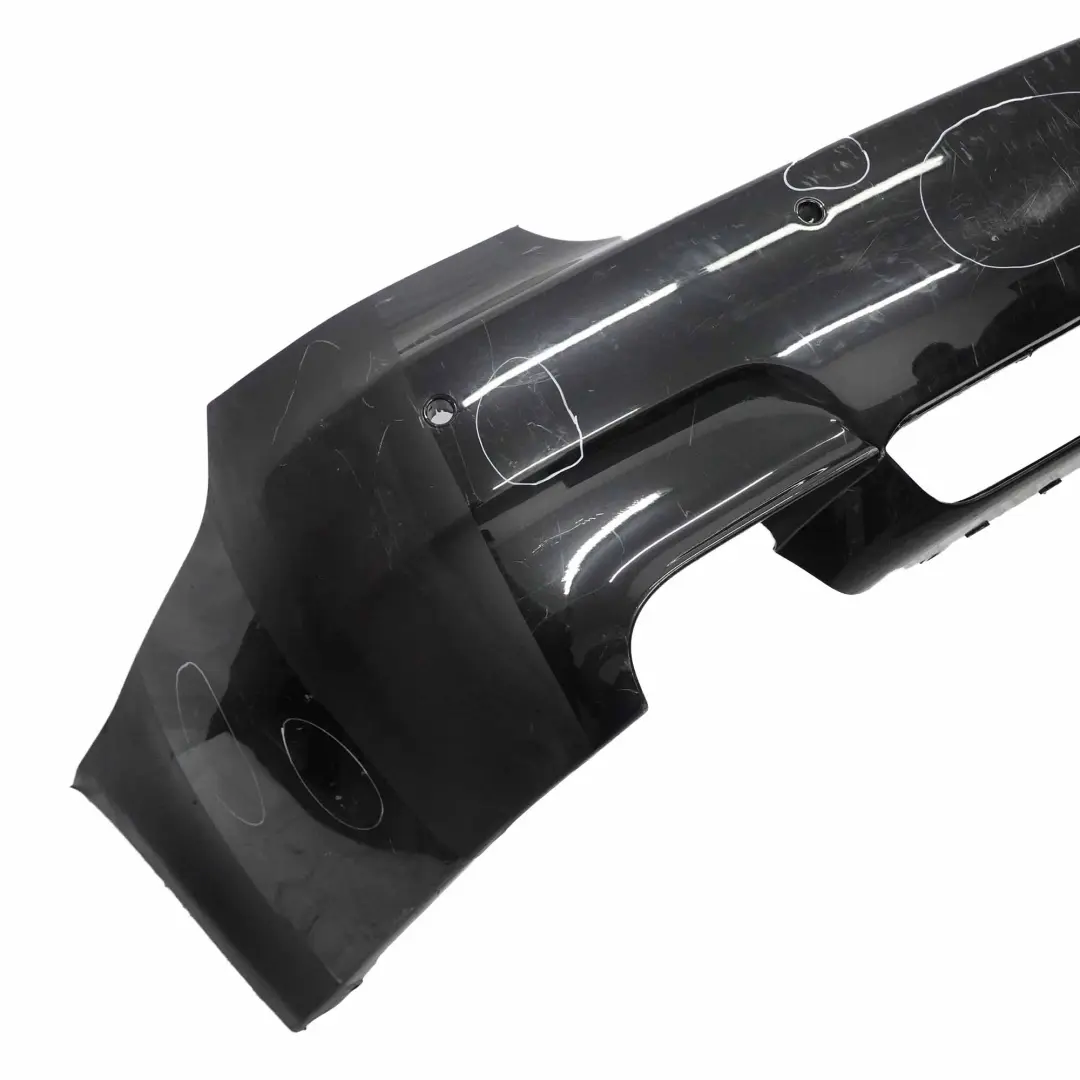 BMW E60 M5 Rear Bumper Complete Panel PDC Black Sapphire Metallic - 475 - SKU 0391958-BS - Part number 0391958