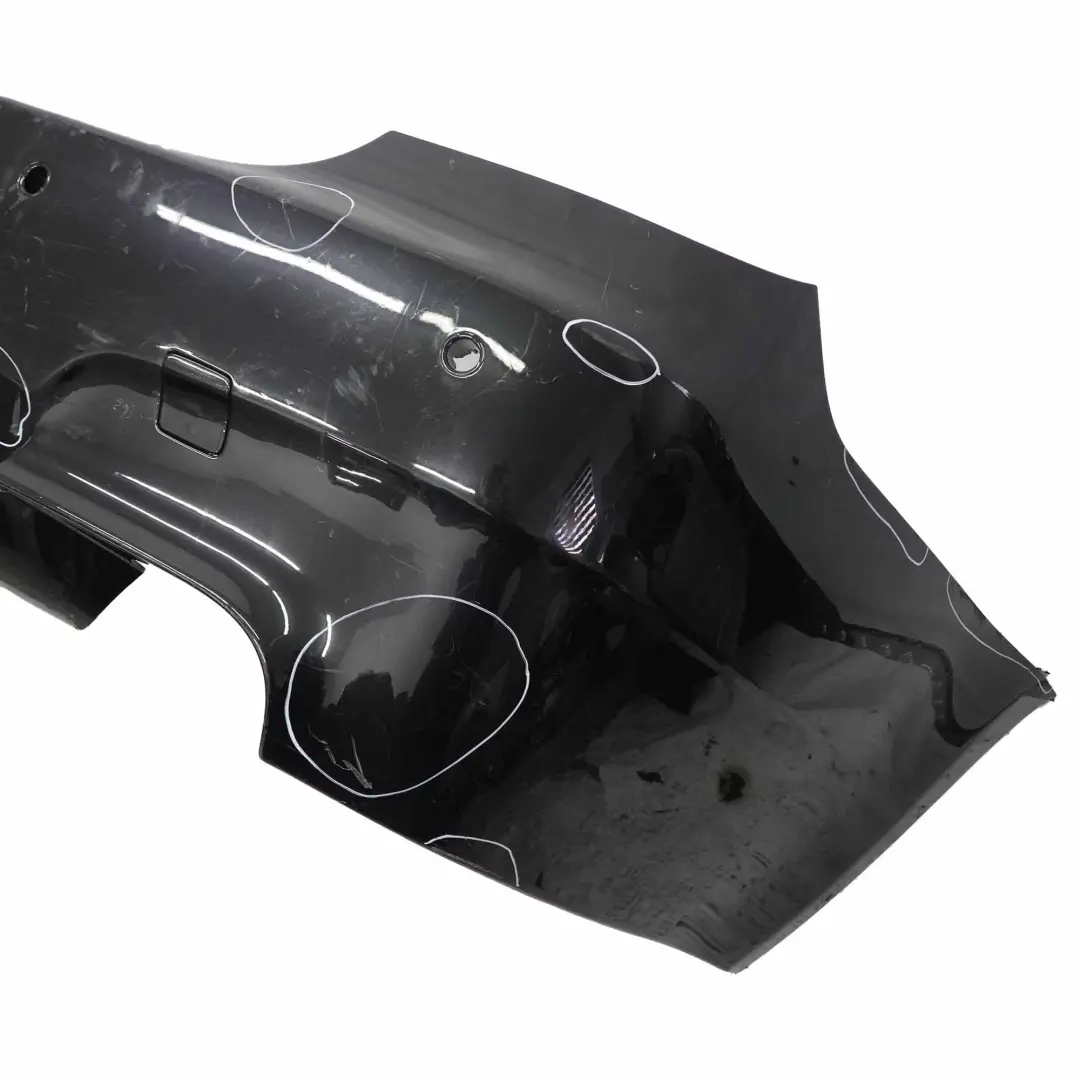 BMW E60 M5 Rear Bumper Complete Panel PDC Black Sapphire Metallic - 475 - SKU 0391958-BS - Part number 0391958