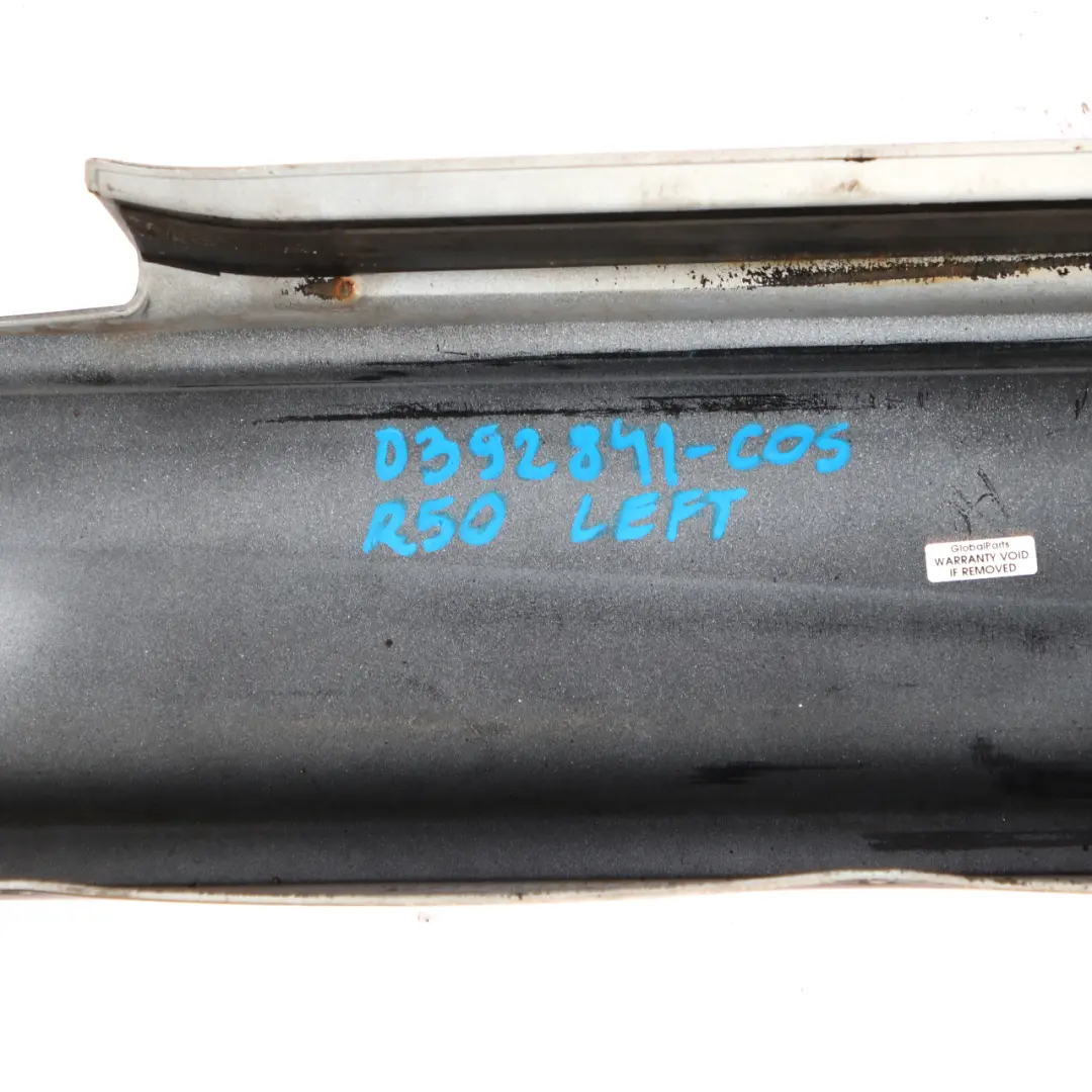 Mini Cooper R50 JCW Left Door N/S Sill Skirt Side Trim Cosmosschwarz Black 303 - SKU 0392891-COS - Part number 0392891
