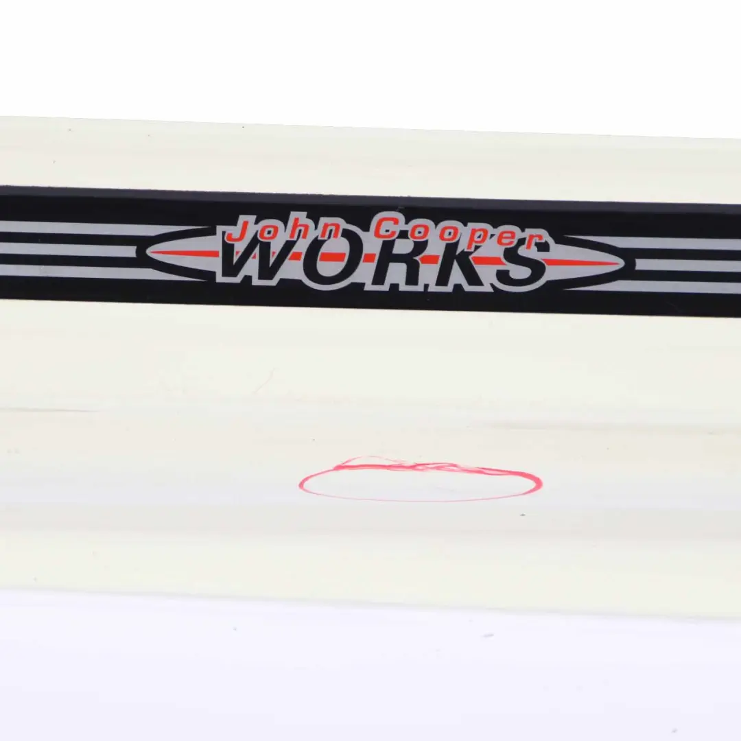 Left Door N/S Sill Skirt Side Trim Pepper White - 850 to Mini Cooper R50 R53 JCW with Part number 0392891 Mini Cooper R50 R53 JCW Left Door N/S Sill Skirt Side Trim Pepper White - 850 - SKU 0392891-PW - Part number 0392891