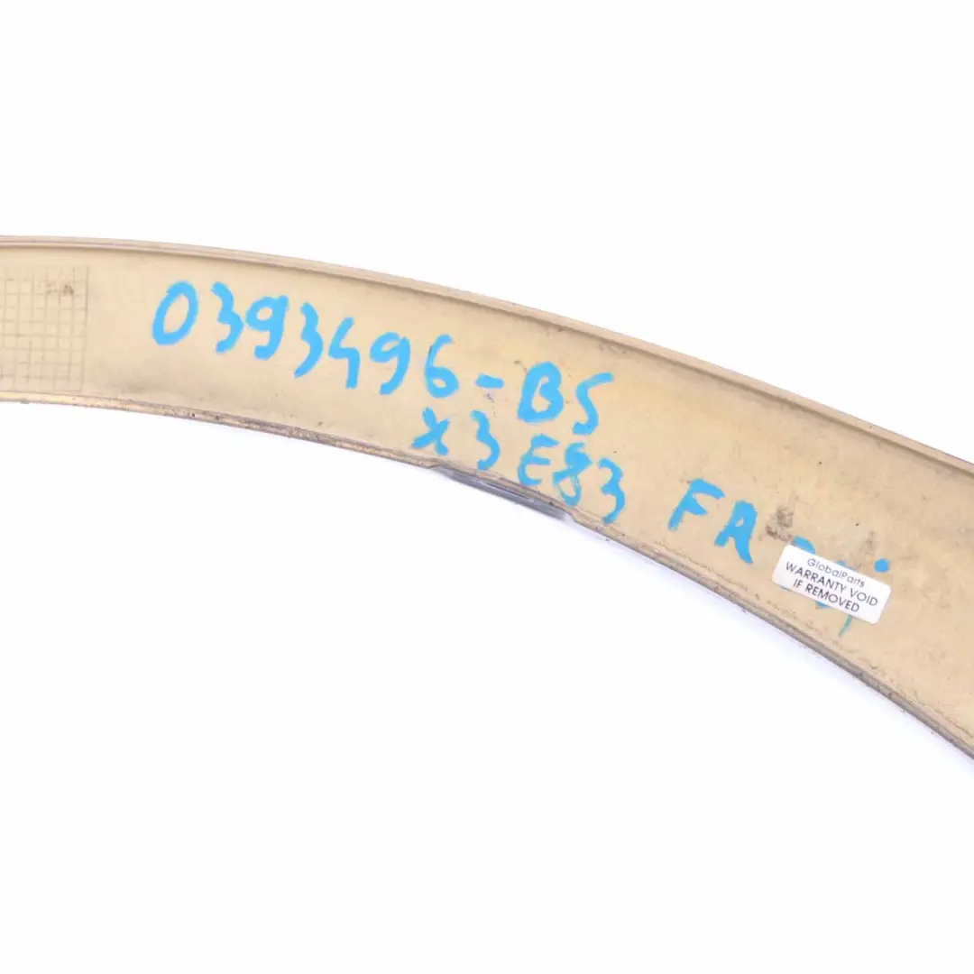 Aerokit Aero Front Right O/S Wheel Arch Cover Black Sapphire - 475 to BMW X3 E83 with Part number 0393496 BMW X3 E83 Aerokit Aero Front Right O/S Wheel Arch Cover Black Sapphire - 475 - SKU 0393496-BS - Part number 0393496