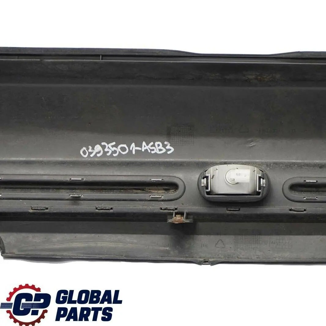 Bumper Trim Panel Astro Black Metallic - A25 to BMW Mini Cooper R50 3 Rear with Part number 0393501 BMW Mini Cooper R50 3 Rear Bumper Trim Panel Astro Black Metallic - A25 - SKU 0393501-ASB3 - Part number 0393501