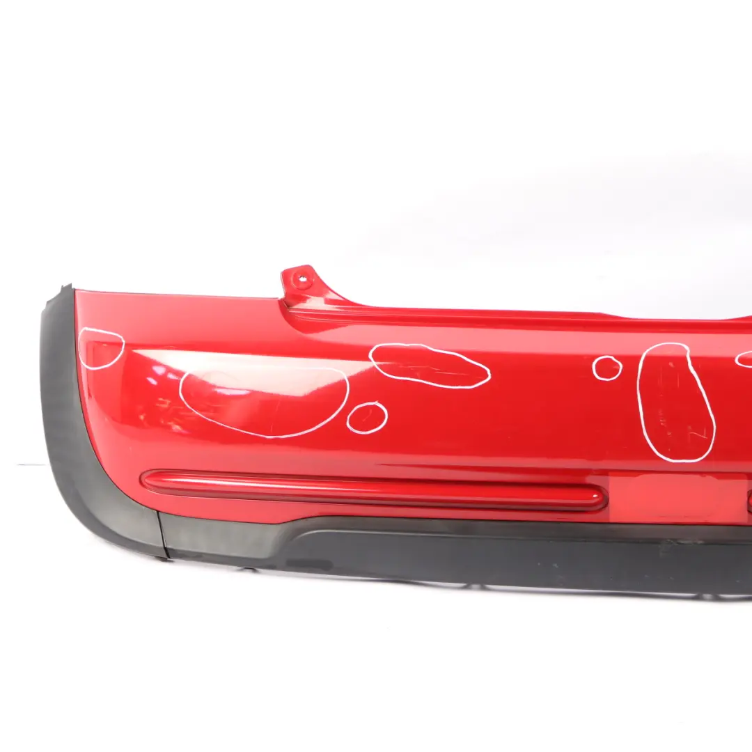 Mini Cooper R50 Complete Rear Bumper Trim Panel Chili Red - 851 - SKU 0393501-CHRED1 - Part number 0393501
