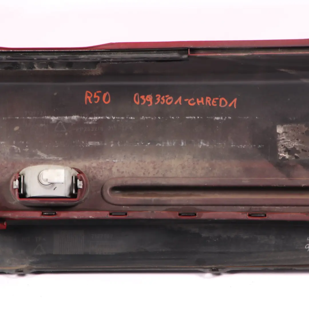 Complete Rear Bumper Trim Panel Chili Red - 851 to Mini Cooper R50 with Part number 0393501 Mini Cooper R50 Complete Rear Bumper Trim Panel Chili Red - 851 - SKU 0393501-CHRED1 - Part number 0393501