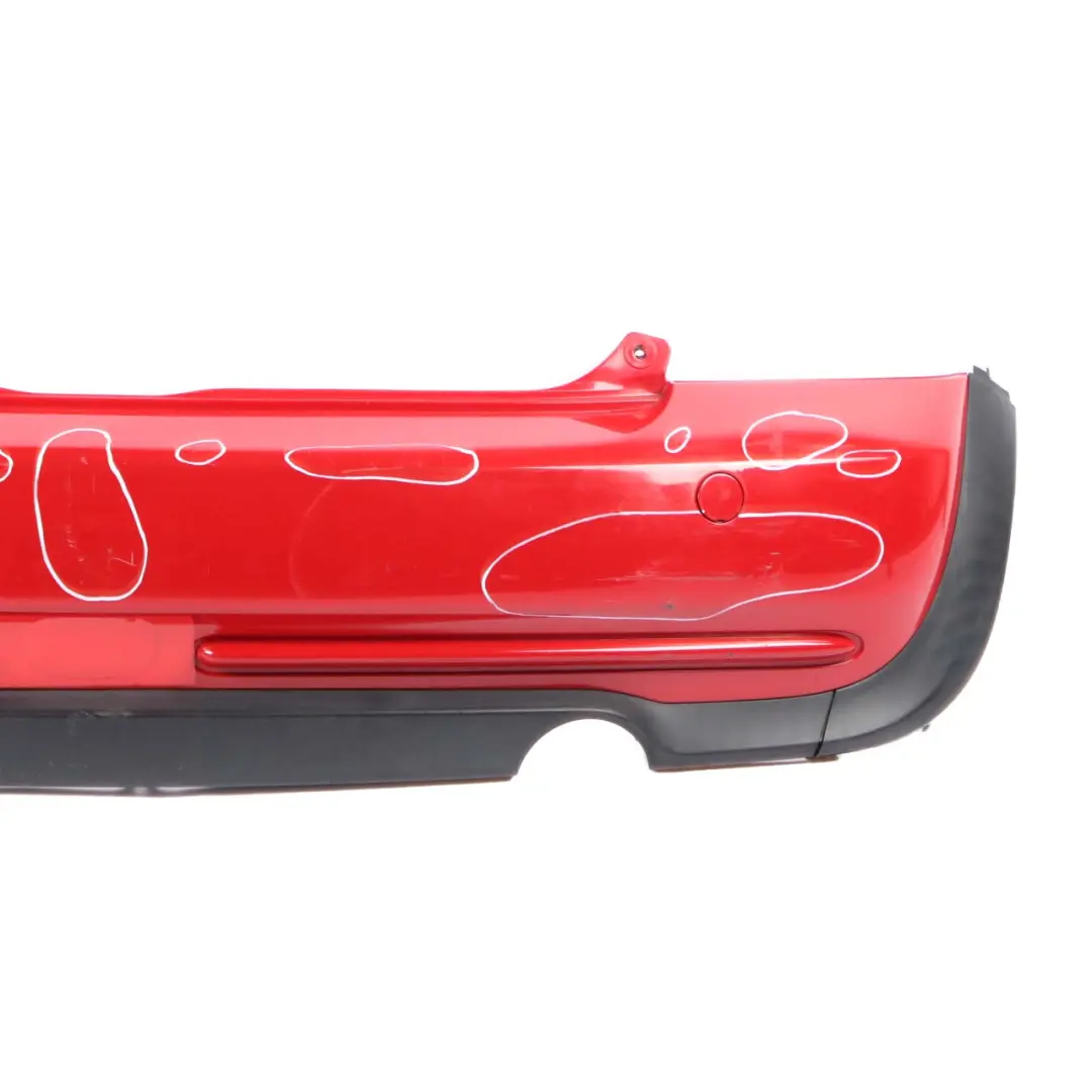 Mini Cooper R50 Complete Rear Bumper Trim Panel Chili Red - 851 - SKU 0393501-CHRED1 - Part number 0393501
