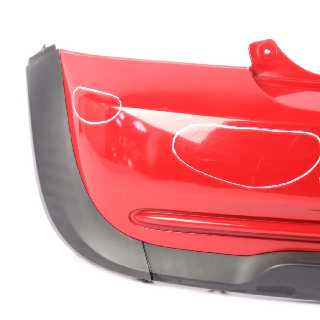 Mini Cooper R50 Complete Rear Bumper Trim Panel Chili Red - 851 - SKU 0393501-CHRED1 - Part number 0393501