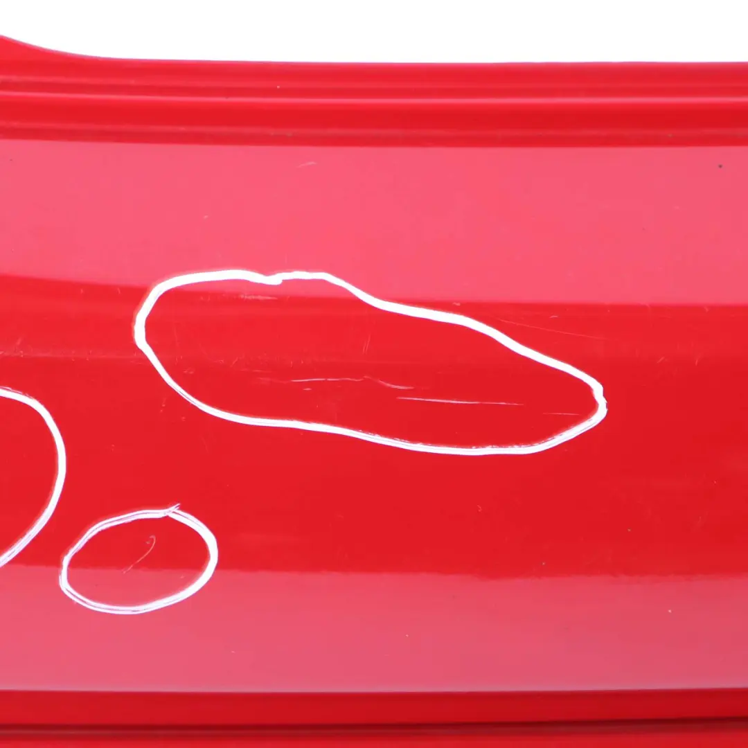 Mini Cooper R50 Complete Rear Bumper Trim Panel Chili Red - 851 - SKU 0393501-CHRED1 - Part number 0393501