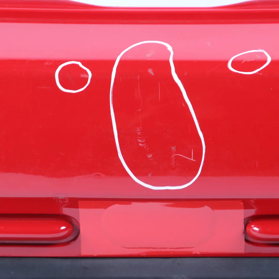 Mini Cooper R50 Complete Rear Bumper Trim Panel Chili Red - 851 - SKU 0393501-CHRED1 - Part number 0393501