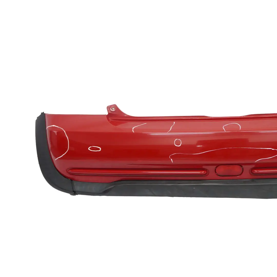Mini Cooper R50 Complete Rear Bumper Trim Panel Chili Red - 851 - SKU 0393501-CHRED - Part number 0393501