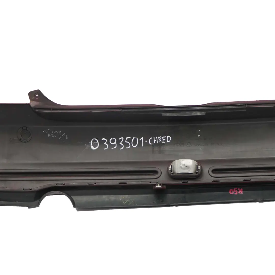 Mini Cooper R50 Complete Rear Bumper Trim Panel Chili Red - 851 - SKU 0393501-CHRED - Part number 0393501
