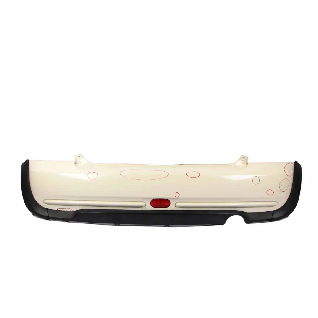 Bumper Trim Panel Pepper White - 850 to Mini Cooper R50 Rear with Part number 0393501 Mini Cooper R50 Rear Bumper Trim Panel Pepper White - 850 - SKU 0393501-PW - Part number 0393501