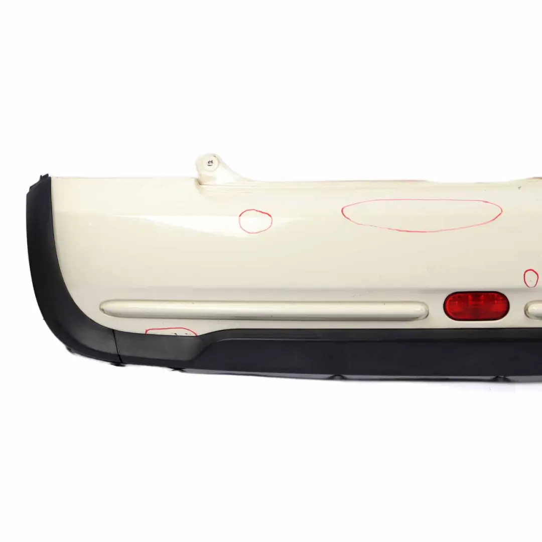 Bumper Trim Panel Pepper White - 850 to Mini Cooper R50 Rear with Part number 0393501 Mini Cooper R50 Rear Bumper Trim Panel Pepper White - 850 - SKU 0393501-PW - Part number 0393501
