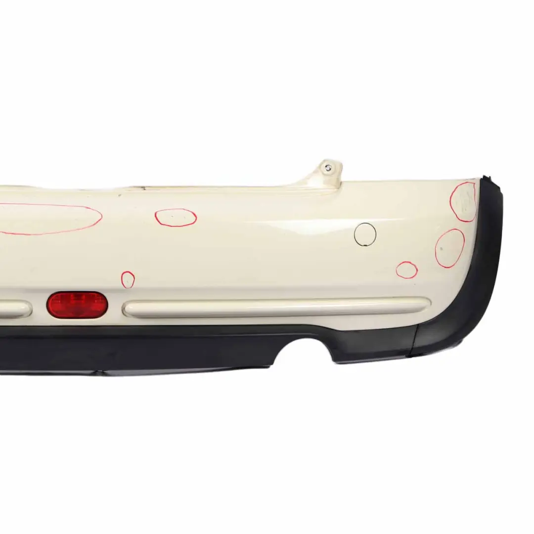 Bumper Trim Panel Pepper White - 850 to Mini Cooper R50 Rear with Part number 0393501 Mini Cooper R50 Rear Bumper Trim Panel Pepper White - 850 - SKU 0393501-PW - Part number 0393501
