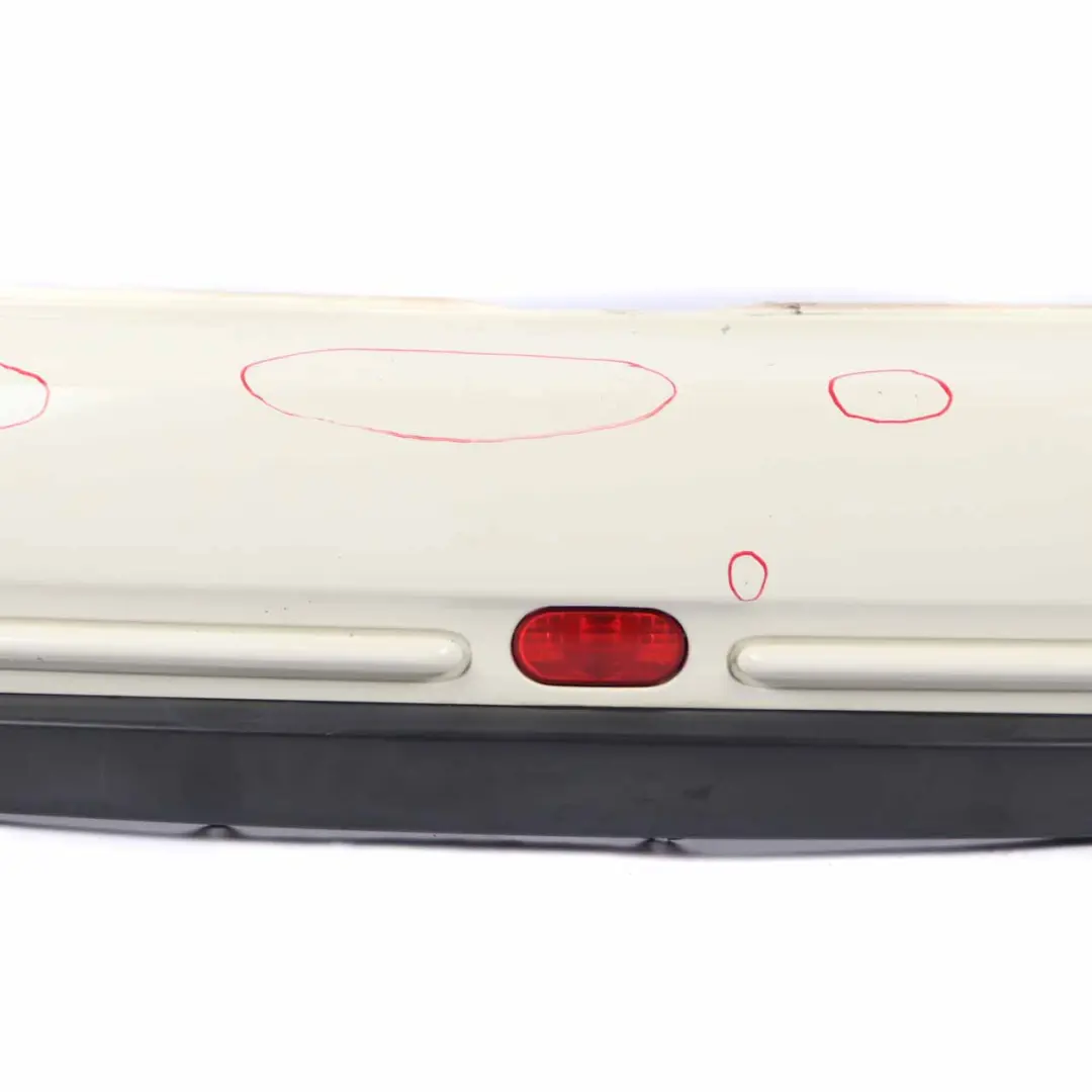 Bumper Trim Panel Pepper White - 850 to Mini Cooper R50 Rear with Part number 0393501 Mini Cooper R50 Rear Bumper Trim Panel Pepper White - 850 - SKU 0393501-PW - Part number 0393501