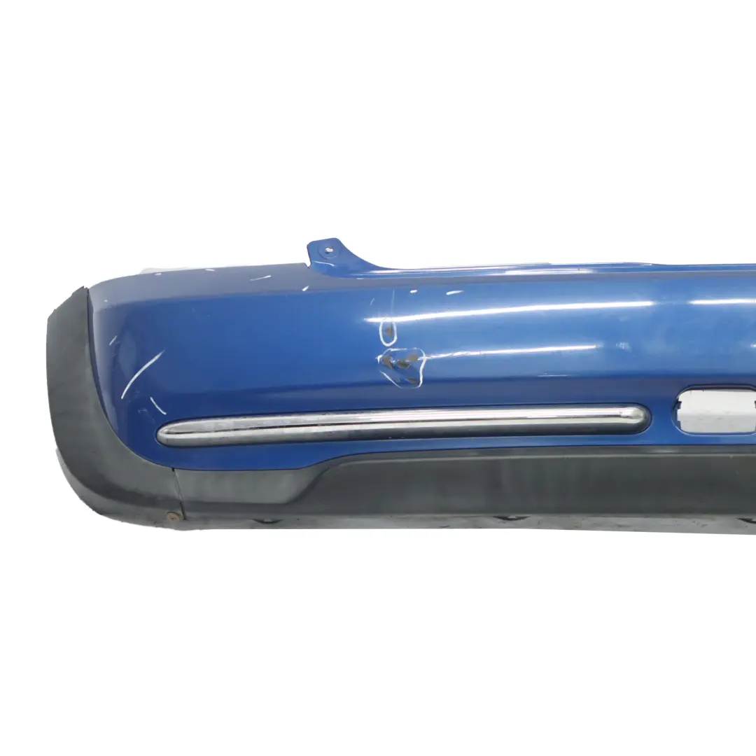 Pare-chocs arrière chrome hyper bleu métallisé - A28 pour Mini R50 à propos du numéro de pièce 0393503 Mini R50 Pare-chocs arrière chrome hyper bleu métallisé - A28 - SKU 0393503-HYB - Numéro de pièce 0393503